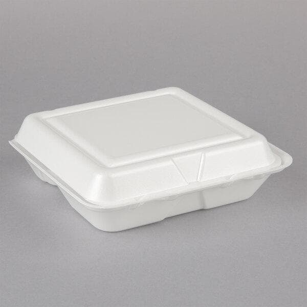 7X7 Foam Container - 3 Compartment - 200/case