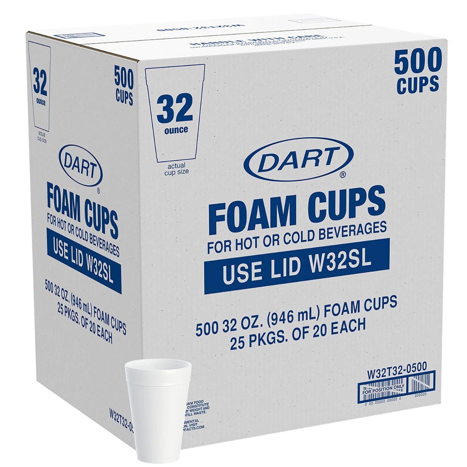 32AJ32 Dart Foam Cup - 500/Case