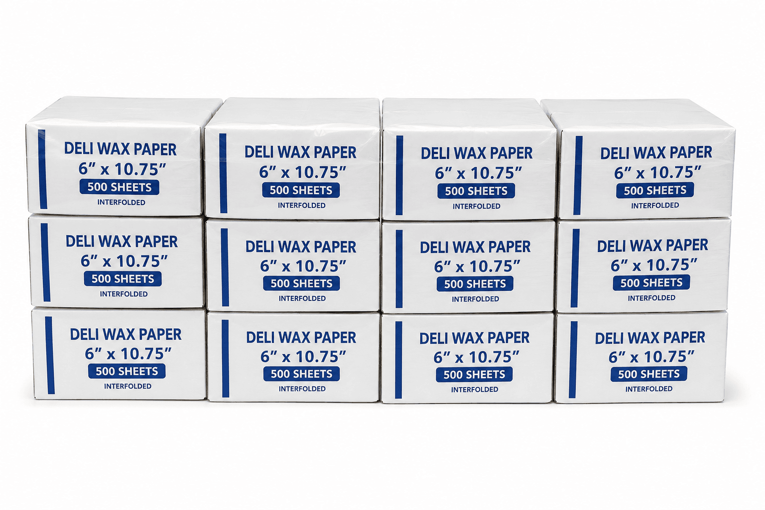6x10.76 Deli Wax Paper -12X500Sheets - 6000/Case