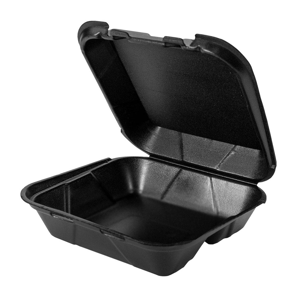 8x8 Black Foam Container - 1 Compartment - 200/case