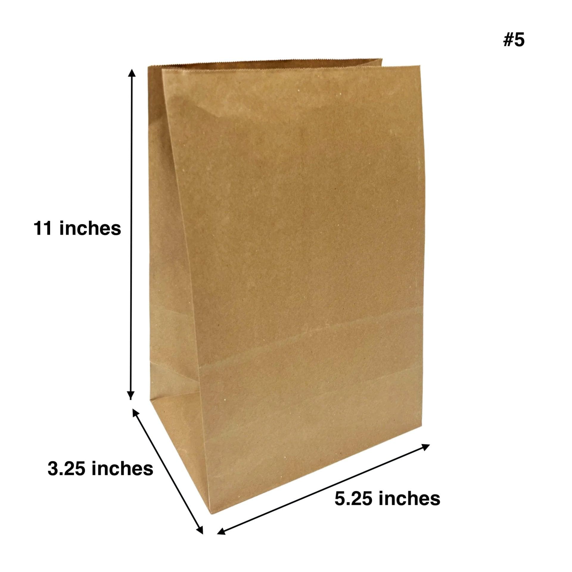 #5 Brown paper Bag - 500/Bundle