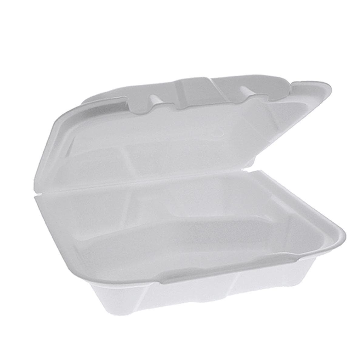 9X9 Vented Foam Container - 3 Compartment - 200/case