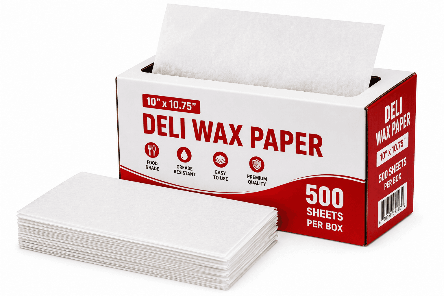 10x10.75 Deli Wax Paper - 500/Box