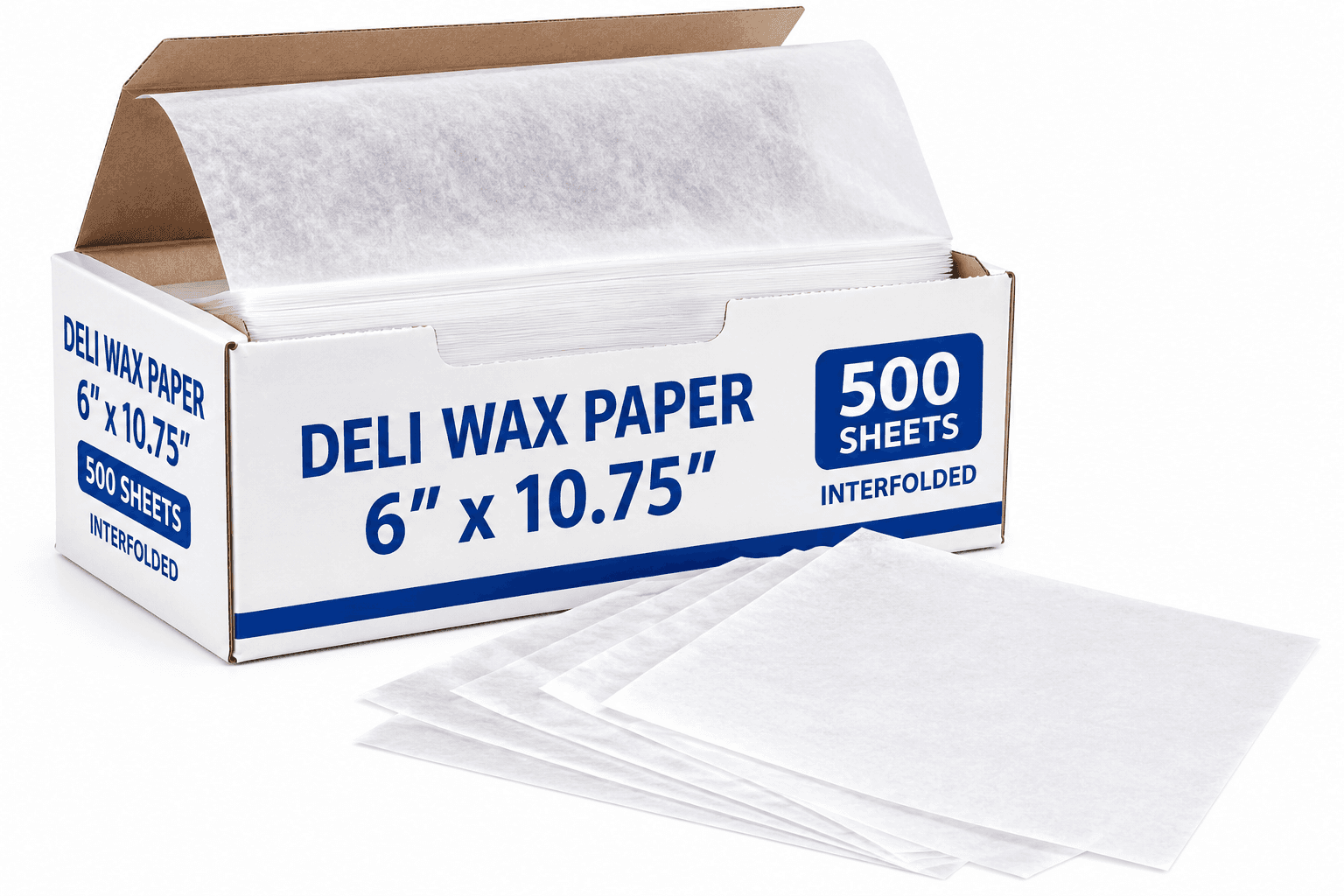 6x10.76 Deli Wax Paper - 500/Box