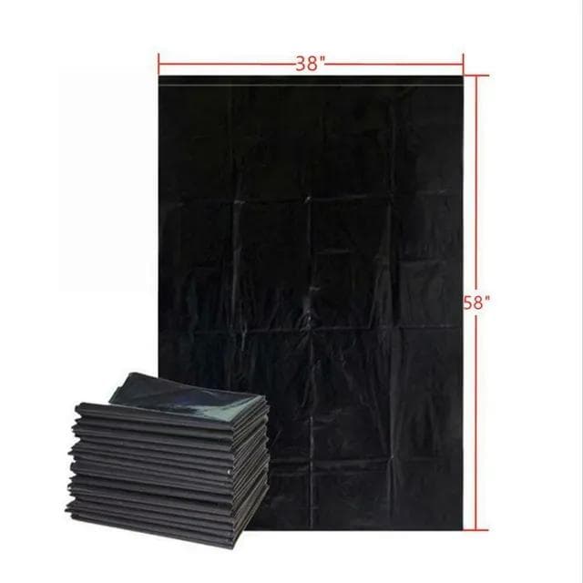 38X58 -60 Gallon GARBAGE BAG BLack -2Mil-100 UNITS
